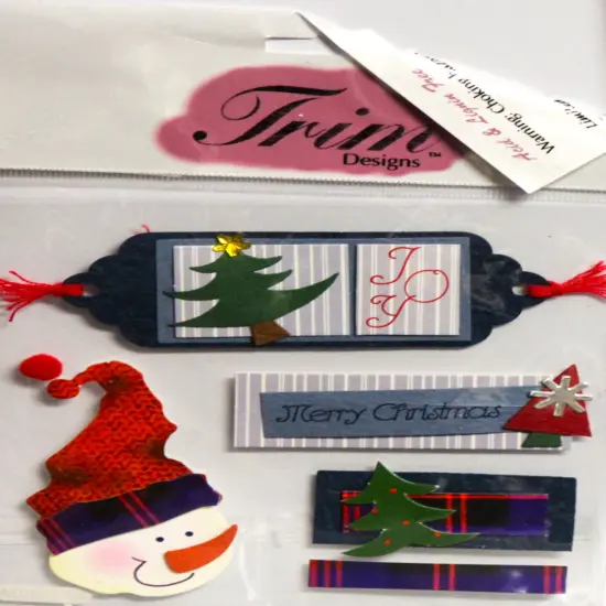 Trim Designs Merry Christmas Dimensional Stickers {1}