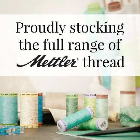 Black (9104-4000) | Silk-Finish Cotton 50wt (500M / 547Y) | Mettler Thread {5}