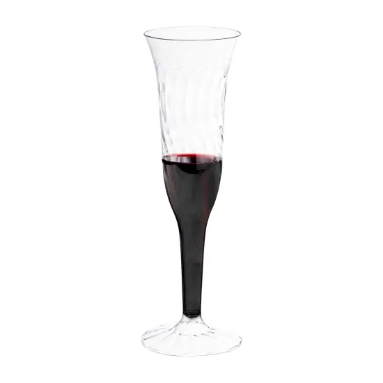 Clear Plastic Champagne Flutes - 5 oz. (96 Flutes) {2}