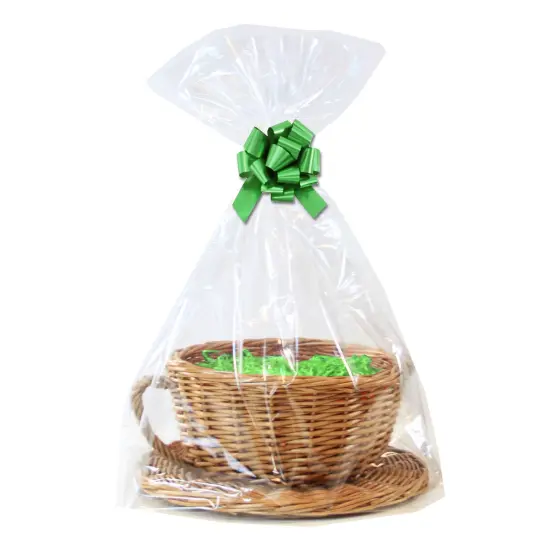 Gusseted Pinched Bottom Basket Bags 12" x 5" Pack of 100 {3}