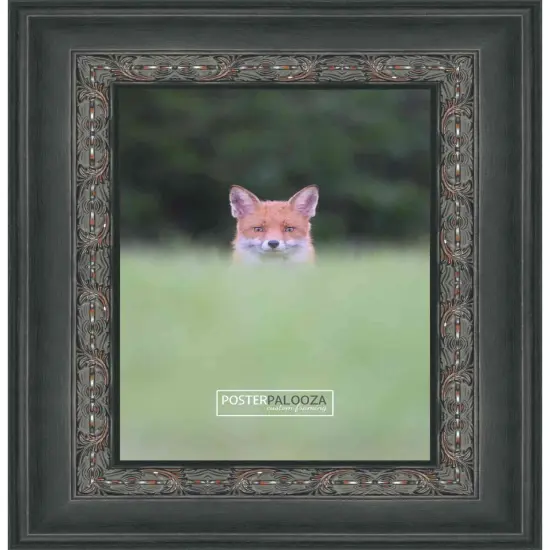 Panoramic 3.5" Wide Ornate Black Frame - UV Acrylic, Foam Board Backing, Hanging Hardware {3}