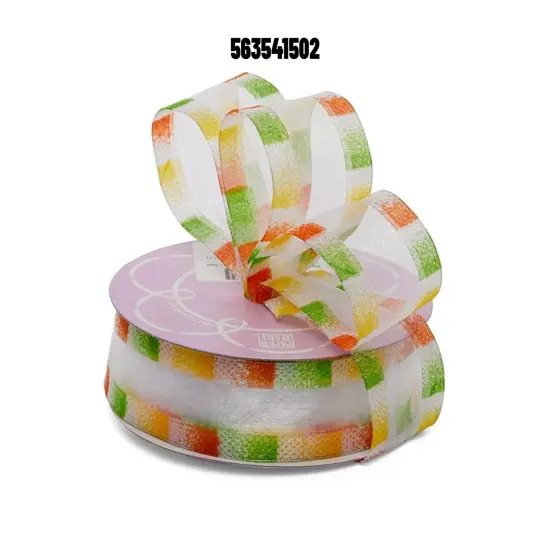Spring Summer Solid Edge Sheer Ribbon 1.5" x 25 Yards {2}