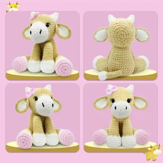 Crochet Animal Kit Cow {5}
