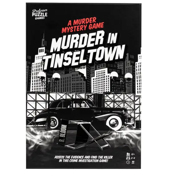 Professor Puzzle: Murder in Tinseltown - A Murder Mystery Game Set In Hollywood's Golden Age, Party Crime Solving Investigation, Ages 12+, 2-4 Players {7}