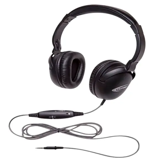 Califone NeoTech Plus 10171MT Premium, Over-Ear Stereo Headset with Inline Microphone, 3.5mm Plug, Black {3}