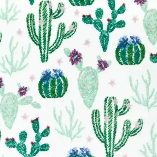 Green And White Sew Succulent Digital Cuddle Ivy Fabric per yard {1}