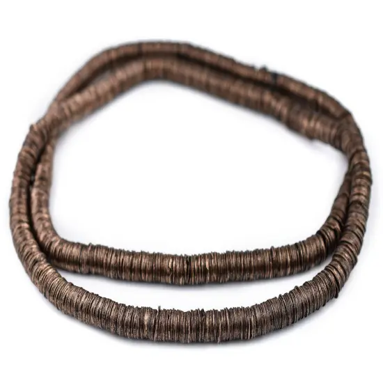 The Bead Chest Antiqued Copper Interlocking Crisp Beads (8mm) {3}