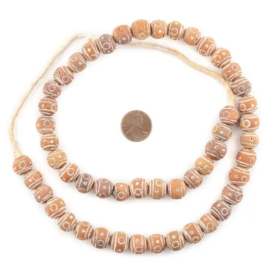 The Bead Chest Natural Terracotta Round Mali Clay Beads (12mm) {2}