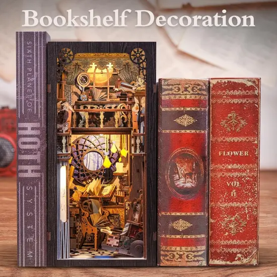 Book Nook Wizardi Miniature - Nebula Common Room Roombox Kit {2}