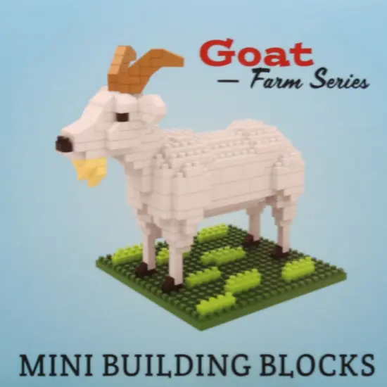 Mini Building Blocks - Farm Series - Goat {3}
