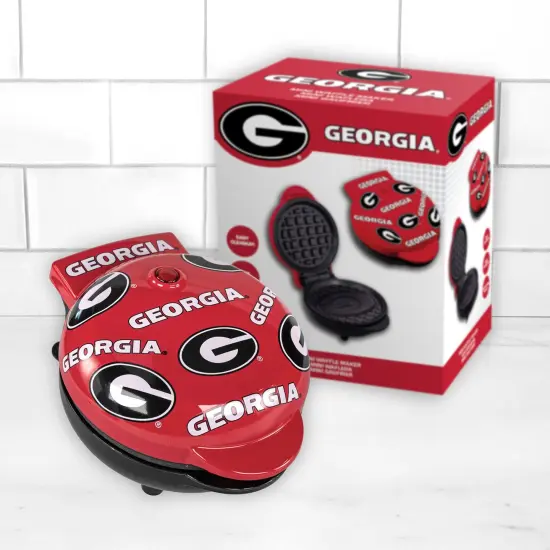 Uncanny Brands Georgia Bulldogs Mini Waffle Maker {4}