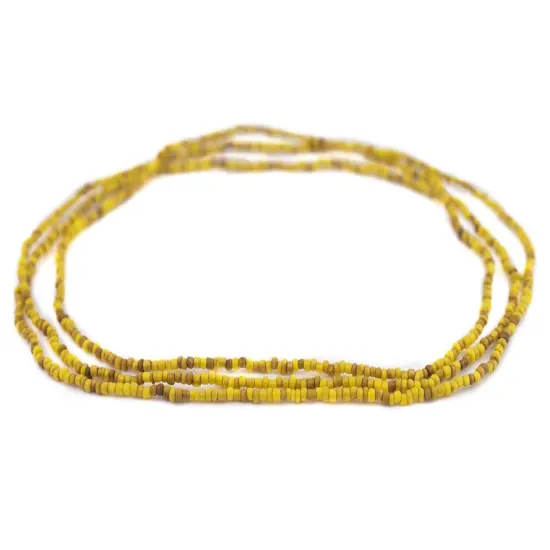 The Bead Chest Yellow Java Glass Seed Beads (2.5mm, 48" Strand) {3}