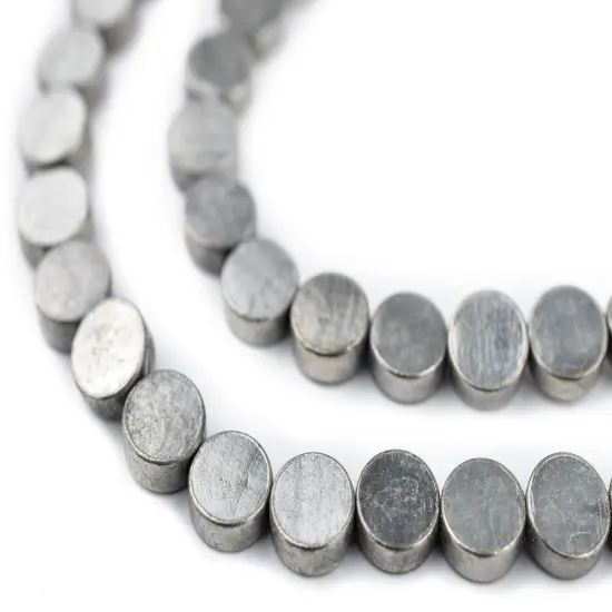 The Bead Chest Circular Disk Silver Beads (8mm) {1}