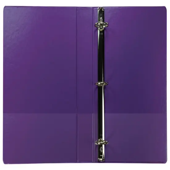 Samsill Earth's Choice Fashion Round Ring View Binder, 2 Inches, Purple, Pack of 2 {3}