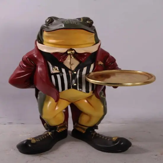 Large Frog Butler Statue {3}