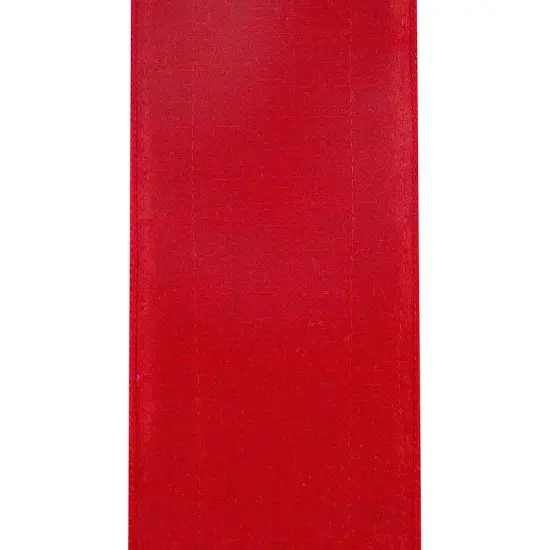 4" Glitter Edge Dupioni Ribbon: Red/Pink (5 Yards) {3}