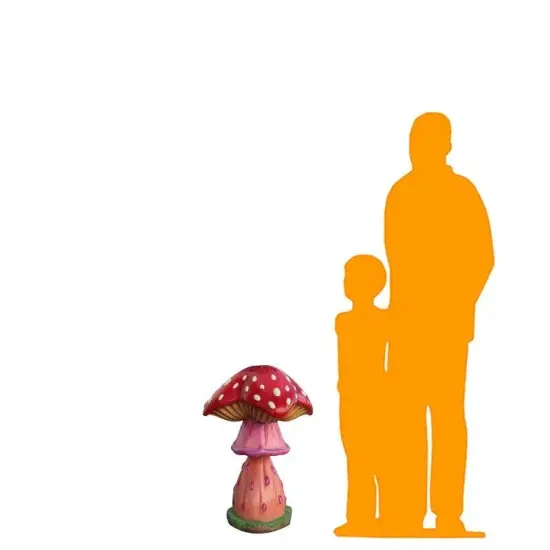 Small Jelly Mushroom Over Sized Statue {2}