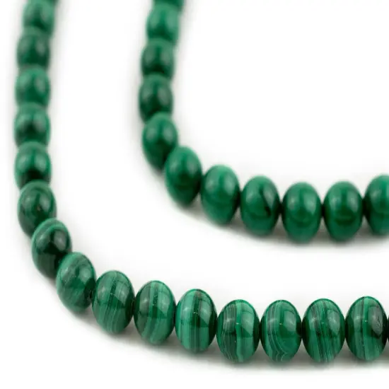 The Bead Chest Round Malachite Beads (7mm) {1}