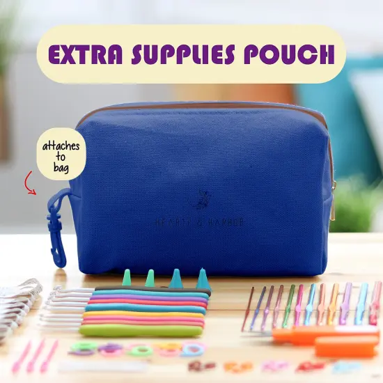 Hearth & Harbor Crochet Bag Organizer Royal Blue {6}