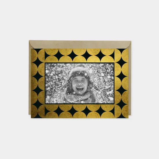 Holiday Photo Card Set, Elegant Art Deco {1}