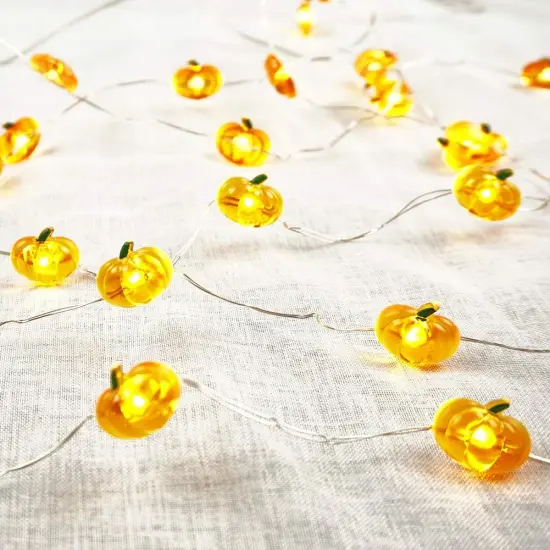 Halloween Pumpkin String Lights - 10ft 40 LEDs {3}