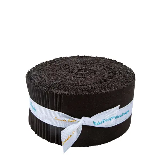 Confetti Cotton 2.5" Strip Roll (Jelly Roll / Rolie Polie) in Licorice byfor Riley Blake (RP-120-LICORICE-40) {1}