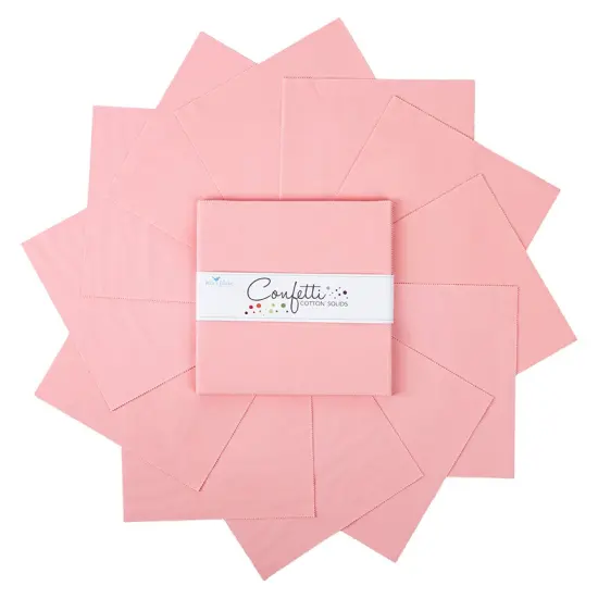 Confetti Cotton 10" Square Pack (Layer Cake / 10" Stacker) in Pretty in Pink byfor Riley Blake (10-120-PRETTYPINK-42) {3}