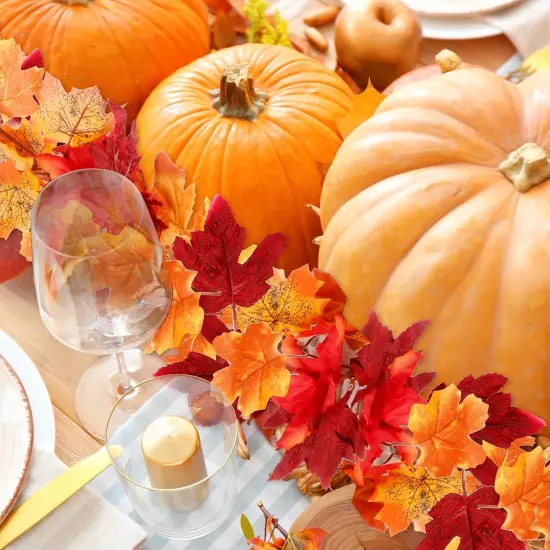 Artificial Fall Garland Maple Leaf, Hanging Vine Garland Artificial Fall Leaves {5}