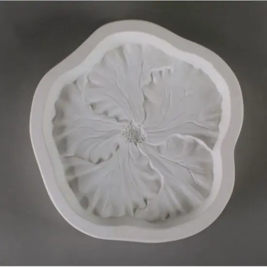8” x 7.5" x 1.5" Hibiscus Frit Casting Glass Fusing Kiln Mold {4}