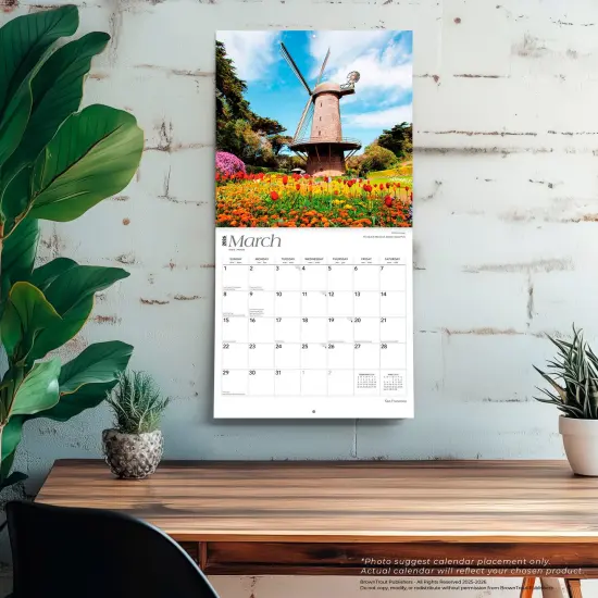 San Francisco | 2026 12 x 24 Inch (Hanging) Monthly Square Wall Calendar | Plastic-Free {5}