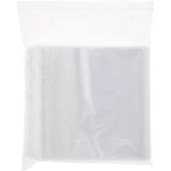 Plymor 8" x 15" (Pack of 100), 2 Mil Zipper Reclosable Plastic Bags {4}