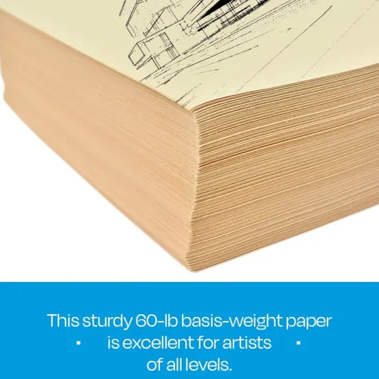 Sax Manila Drawing Paper, 60 lb, 12 x 18 Inches, Pack of 500 {5}
