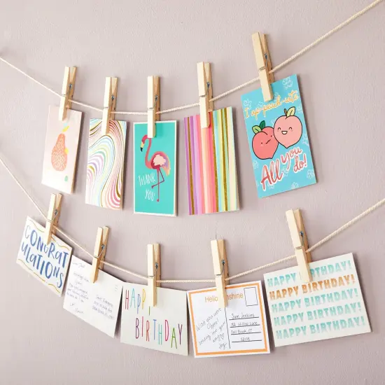 Juvale 100-Pack Large 4 Inch Wooden Clothespins - Heavy Duty Outdoor Clothes Clips for Hanging Clothes, Art, Crafts, Photo Displays, 3.9x0.6 x0.6 Brown {4}