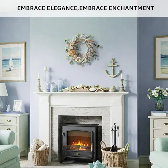 Coastal Shell Wreath 22" Handcrafted Decorations Christmas Gift - Holiday Tree {6}