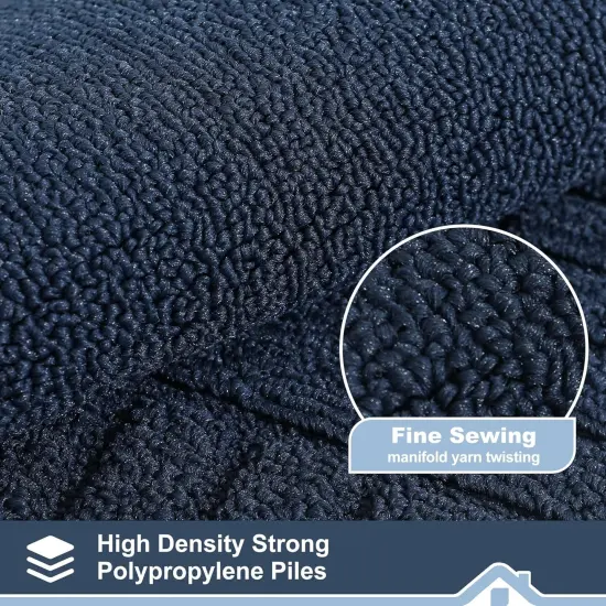 Kitchen-Rugs-and-Mats Non Slip Kitchen Runner Rug Absorbent Kitchen Mats for Floor Machine Washable Kitchen Floor Mat,Navy Blue 24&rdquo;x71&rdquo; {3}