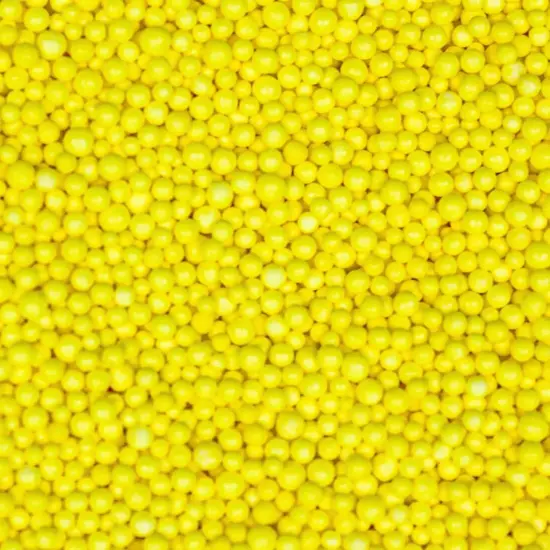 Krazy Sprinkles - Yellow Mini Beads (1/2 Cup, 1x Jar) for Cakes, Ice Cream & Cookies {1}