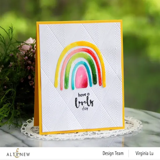 Waffled Diamonds 3D Embossing Folder {6}