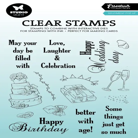 Studio Light Essentials Clear Stamps-Turning Pop-Out {1}