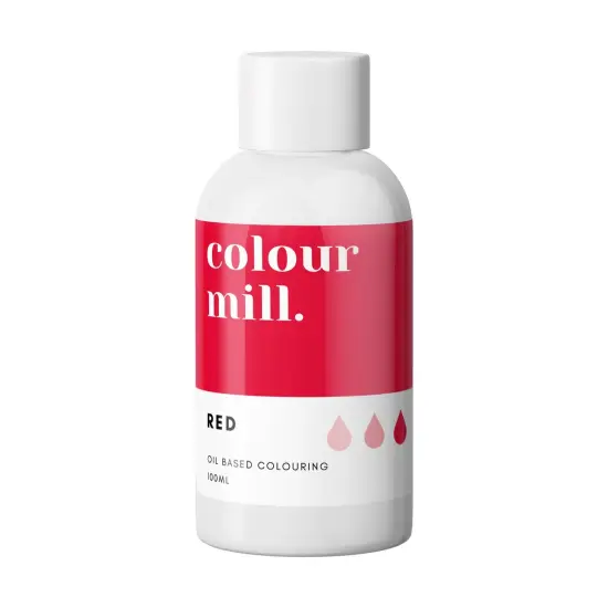 100ml Oil Based Colouring Red Rich Vibrant Gel Colour Perfect For Buttercream Chocolate Cake Ganache {1}
