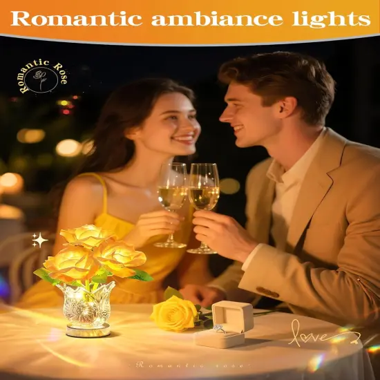 Rose Flower Lamp, Dimmable {3}