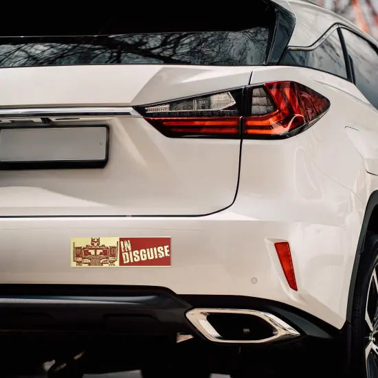 Transformers Optimus Prime "In Disguise" Bumper Sticker {4}
