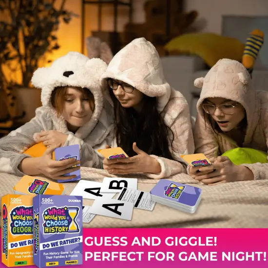 4 Set Trivia Card Game What Would You Choose for Kids {5}