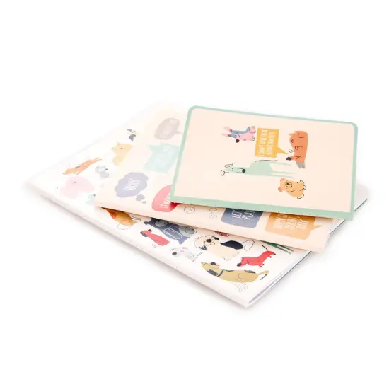 If Dogs Could Talk Stitched Notebook Set, Softcover Journal, Class Notebooks {6}