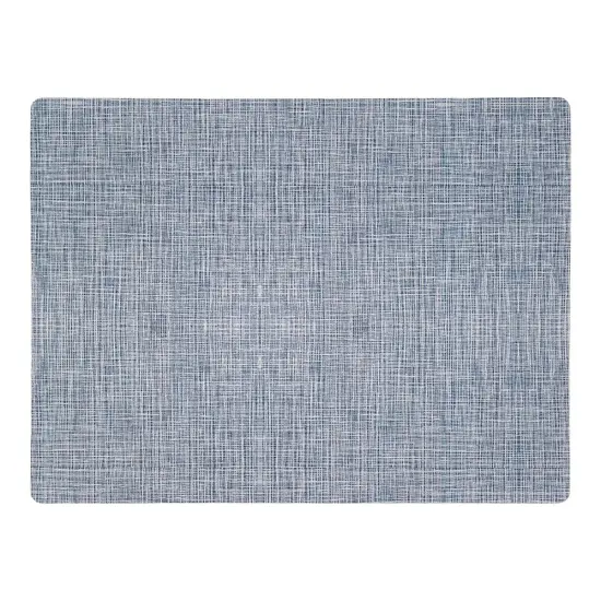 Linen Style Rectangular Placemats Denim {1}