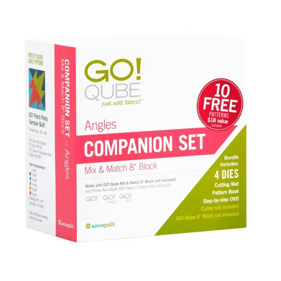 Accuquilt GO! Qube 8" Companion Set-Angles {2}