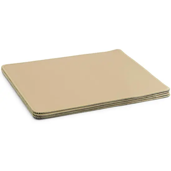 Anti Slip Rubber Mouse Pad in Gold for Office Desk (4 Pack) {4}