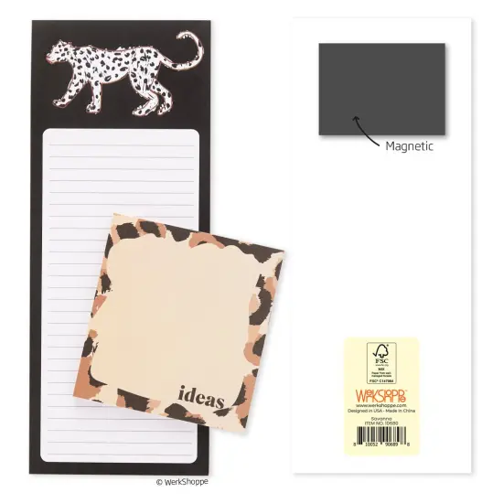 Savanna Magnetic Pad Set, To Do List and Grocery List Notepad {3}