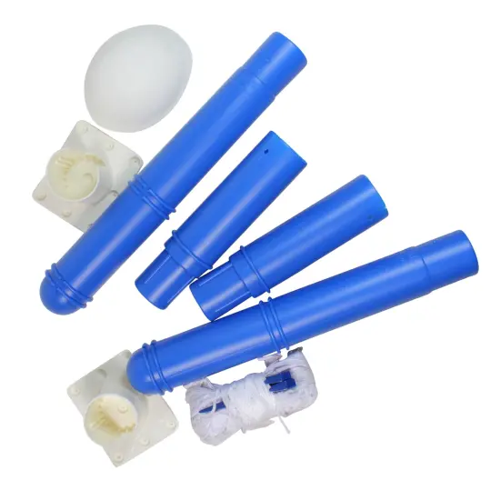 Swim Central 22.5" White and Blue Water Sports Volleyball Swimming Pool Game {4}