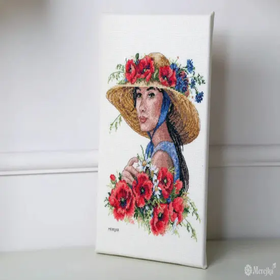 Flower Hat K-250 Counted Cross-Stitch Kit {2}