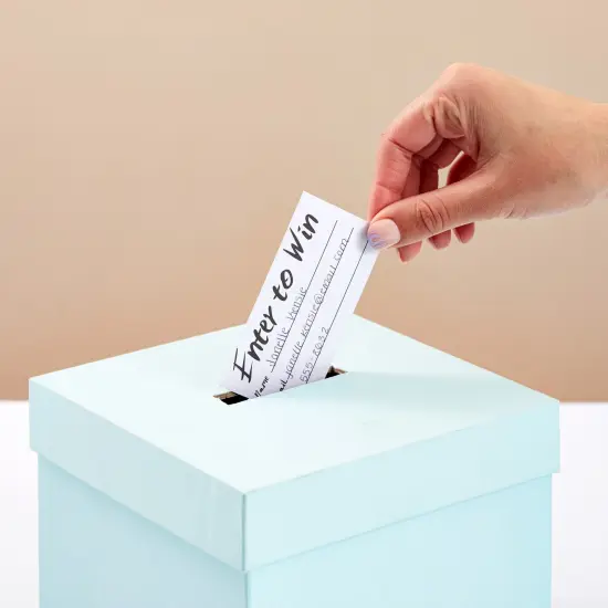 200-Pack Enter to Win Cards, 3.5x2 White Entry Form Raffle Tickets Slips for Fairs, Contests, Ballots, Carnivals, Drawings, Auction Events, Prize Games, Fundraisers {3}